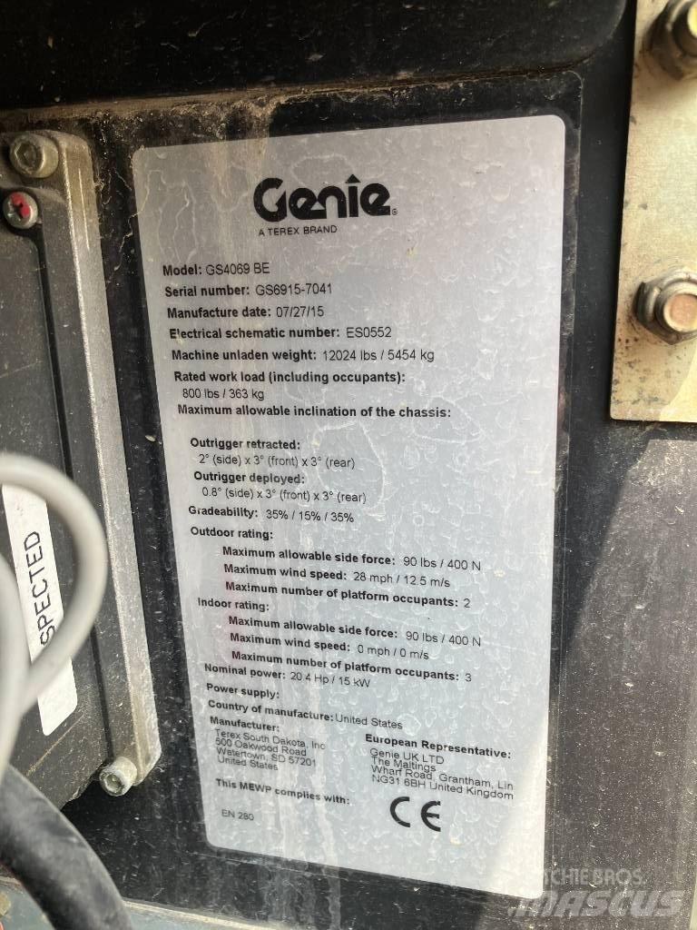 Genie GS 4069 BE Käärtõstukid
