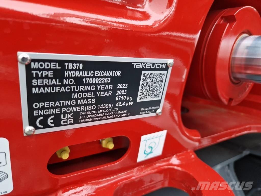Takeuchi TB370 Miniekskavaatorid < 7 t