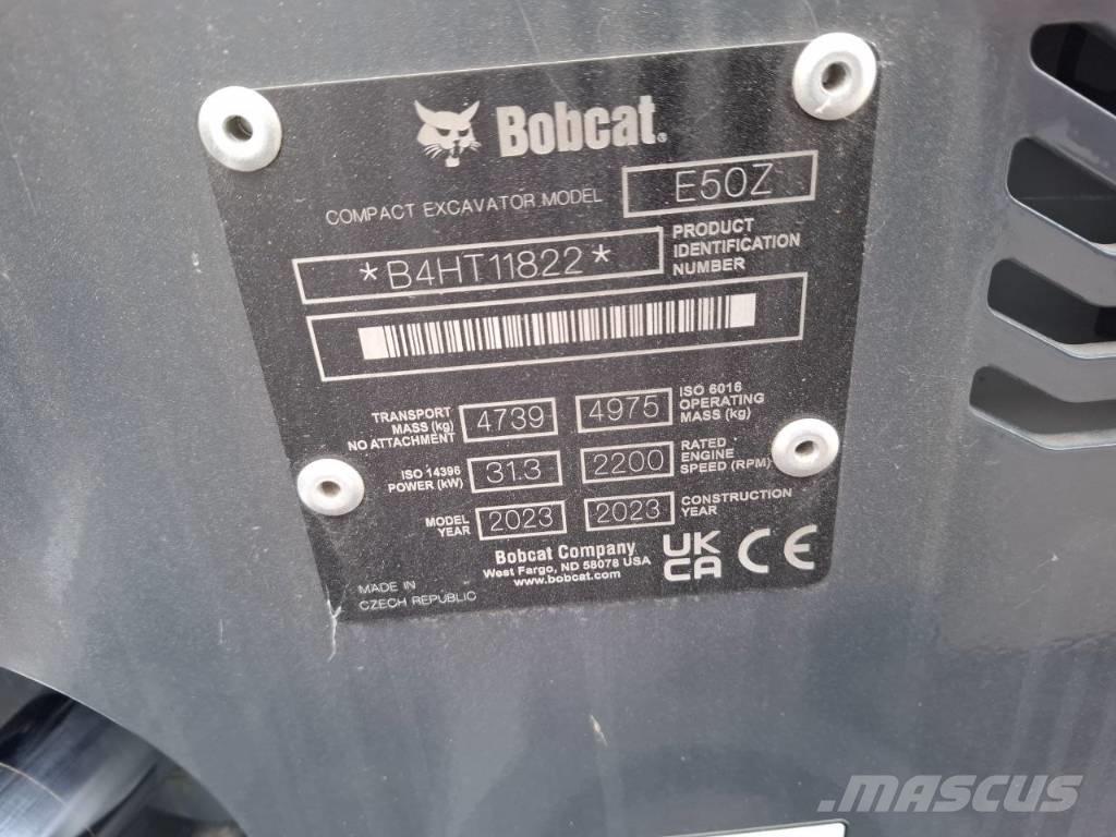 Bobcat E 50z Miniekskavaatorid < 7 t
