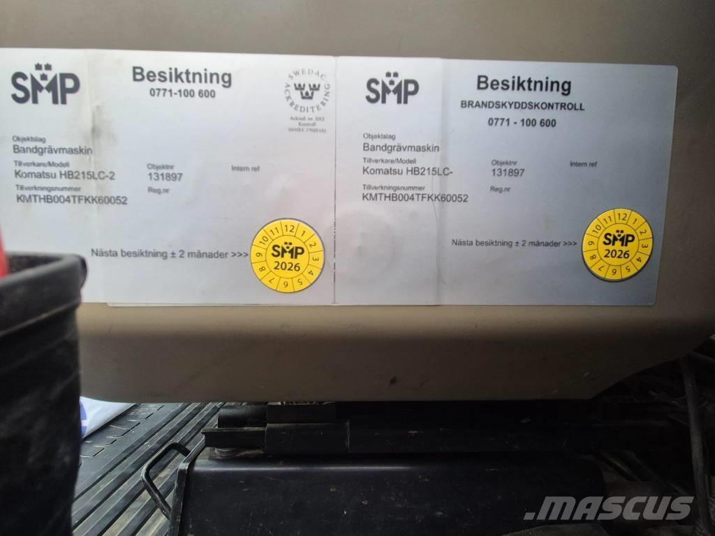 Komatsu HB215LC-2 Roomikekskavaatorid