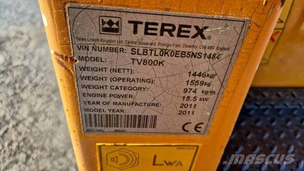 Terex TV 800 Tandemrullid