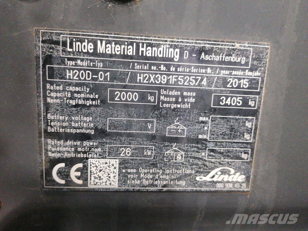 Linde H20D-01 Diiseltõstukid
