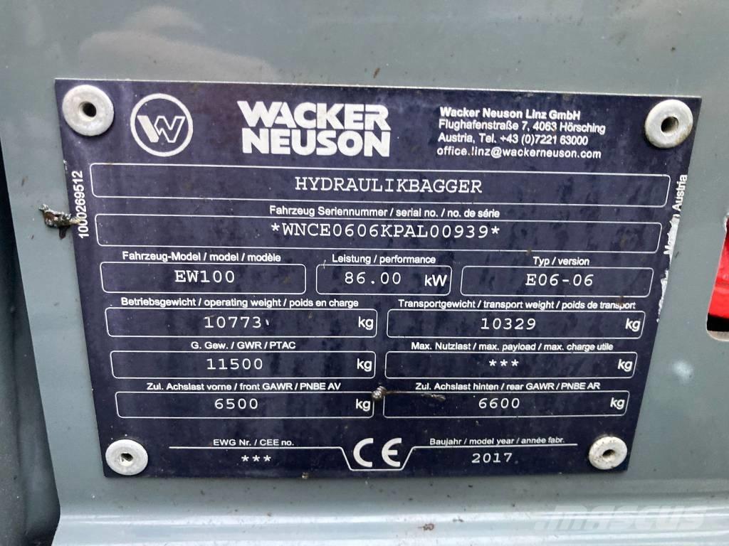 Wacker Neuson EW 100 Ratasekskavaatorid