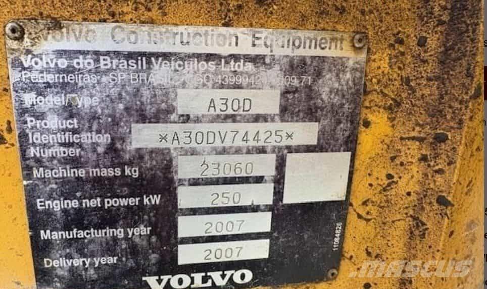 Volvo A 30 D Liigendraamiga pinnaseveokid