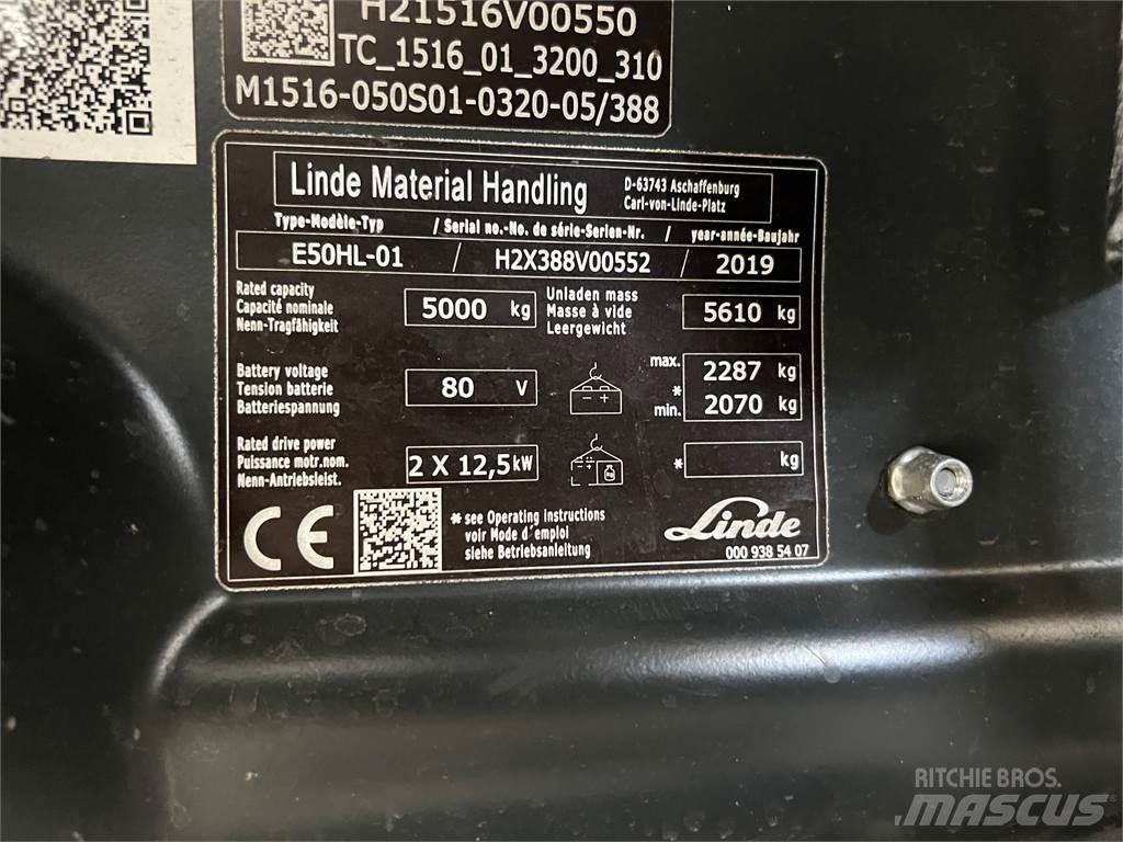 Linde E50HL-01 Elektritõstukid