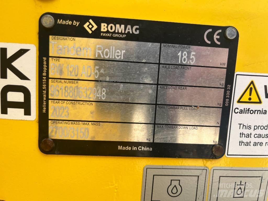 Bomag BW 120 AD-5 Tandemrullid