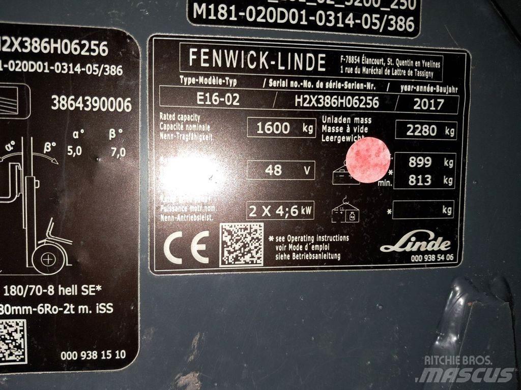 Linde E16-02 Elektritõstukid