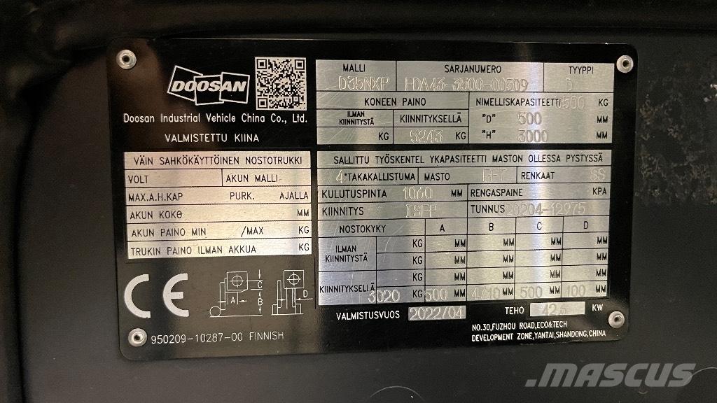 Doosan D35NXP Diiseltõstukid