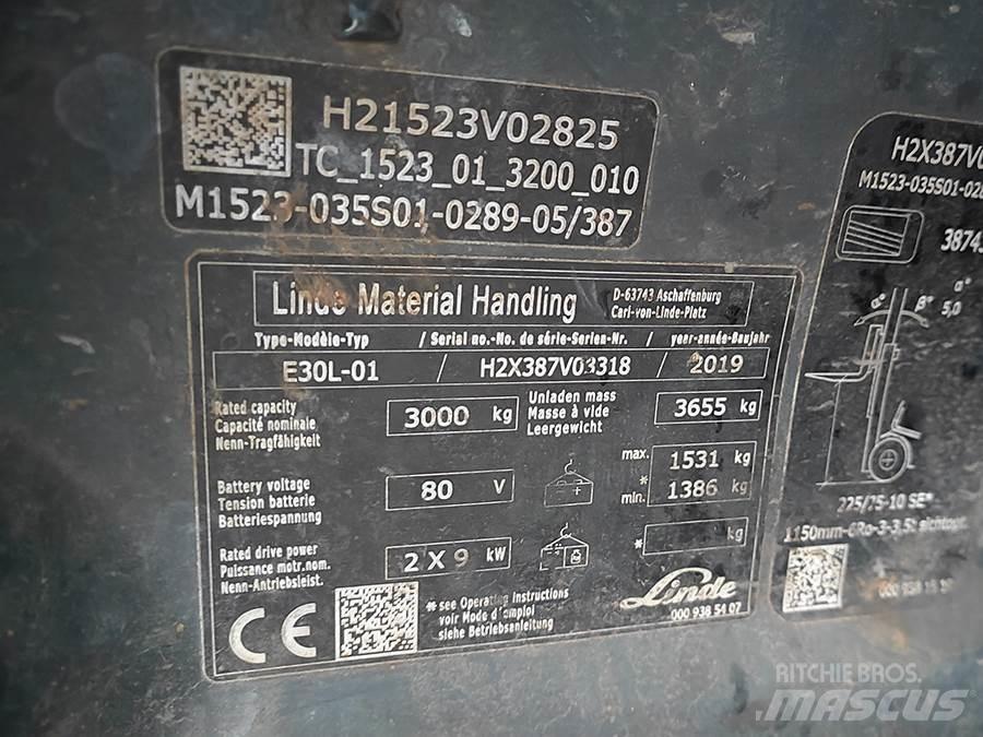 Linde E30L-01 Elektritõstukid