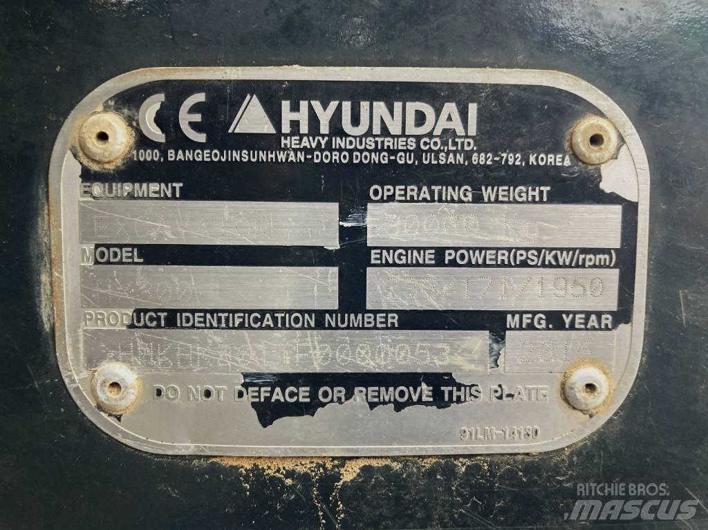 Hyundai HX 300 L Roomikekskavaatorid