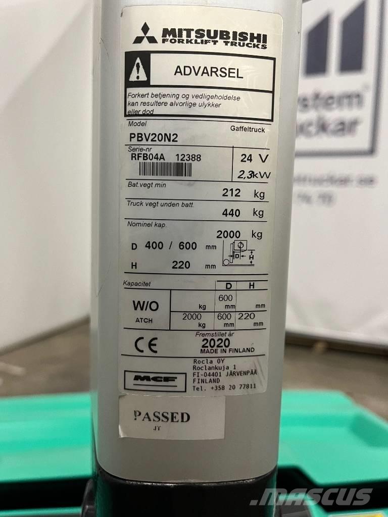Mitsubishi PBV20N2 Järelkäidavad virnastajad