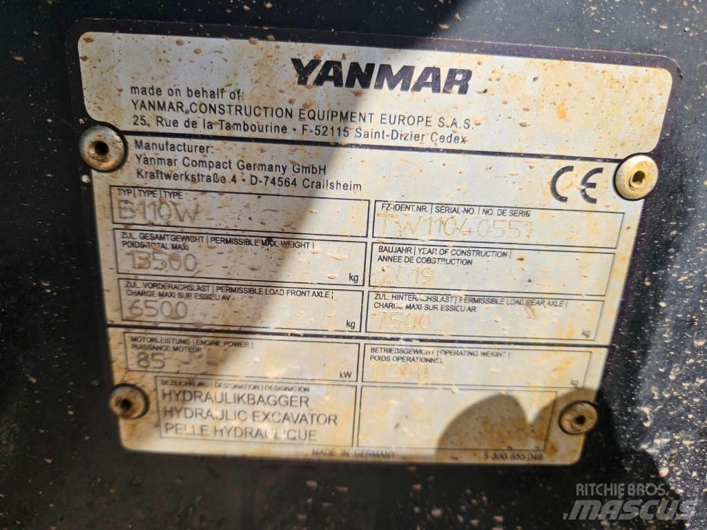 Yanmar B 110 W Ekskavaatorlaadurid