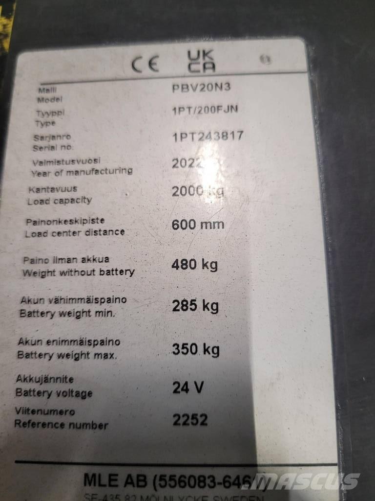 Mitsubishi PBV 20 N3 Platvormiga alusesiirdaja