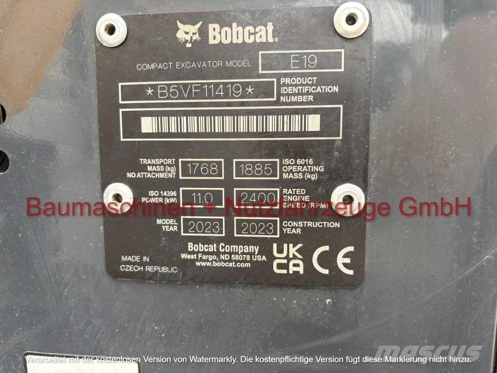 Bobcat E 19 Miniekskavaatorid < 7 t