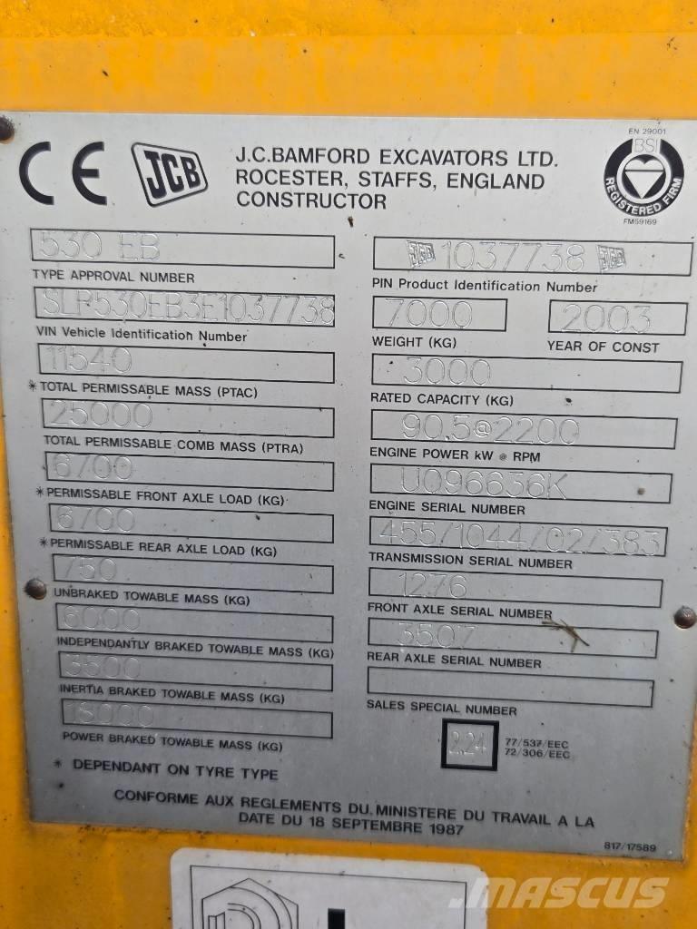 JCB 530 Teleskooplaadurid