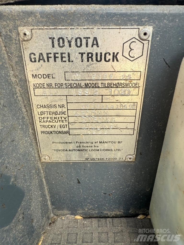 Toyota FD 25 Diiseltõstukid