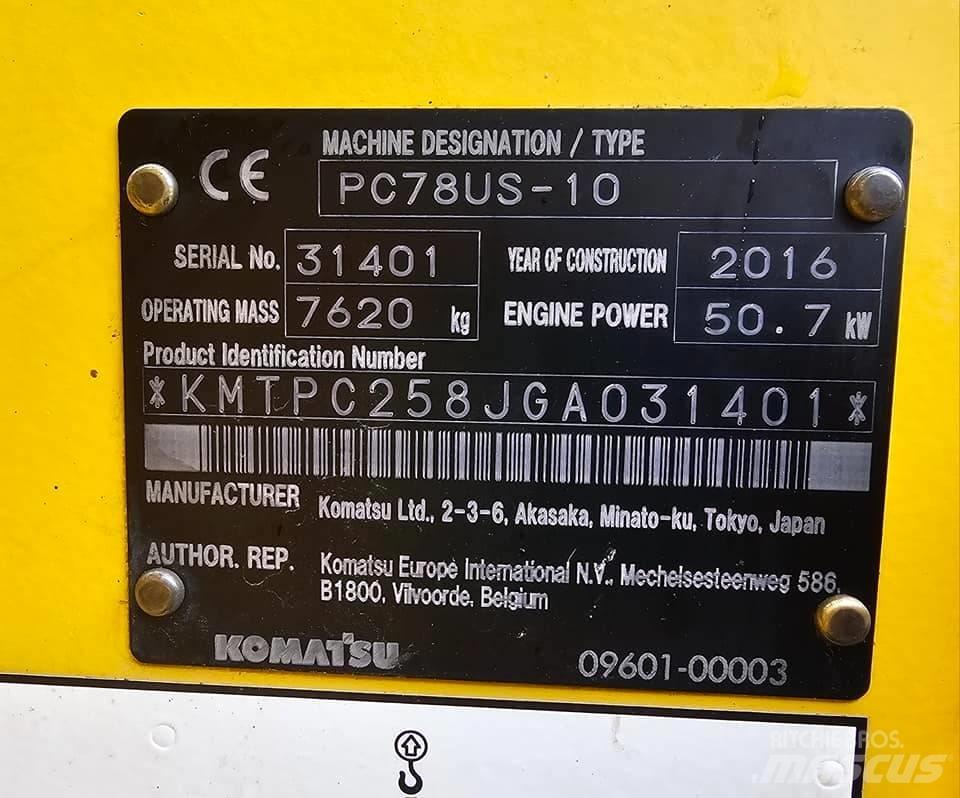 Komatsu pc78us-10 Miniekskavaatorid < 7 t