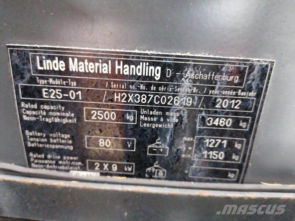 Linde E25-01 Elektritõstukid