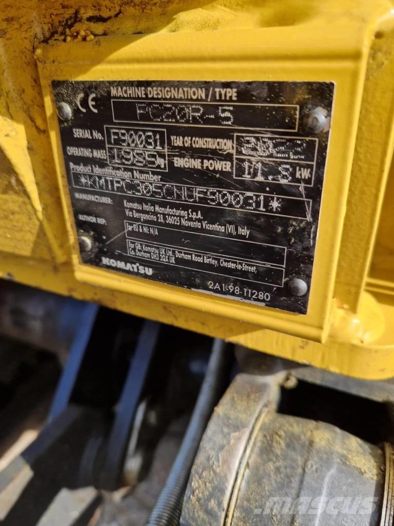 Komatsu PC 20 R-5 Miniekskavaatorid < 7 t