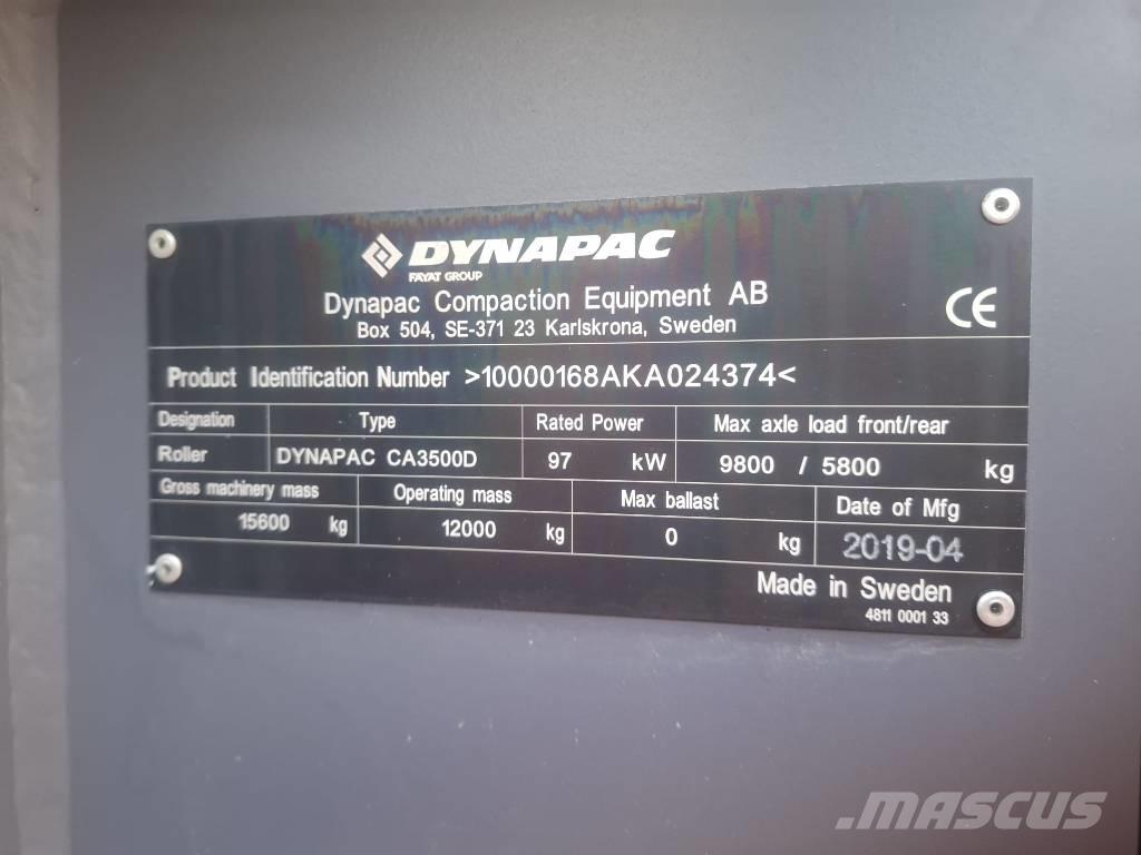 Dynapac CA 3500 D Ühe trumliga rullid