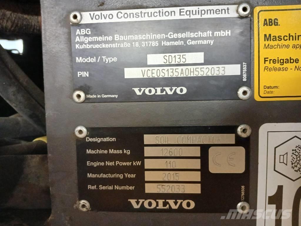 Volvo SD135, Vält Ühe trumliga rullid