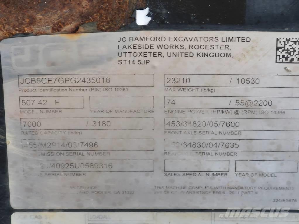 JCB 507-42 Teleskooplaadurid