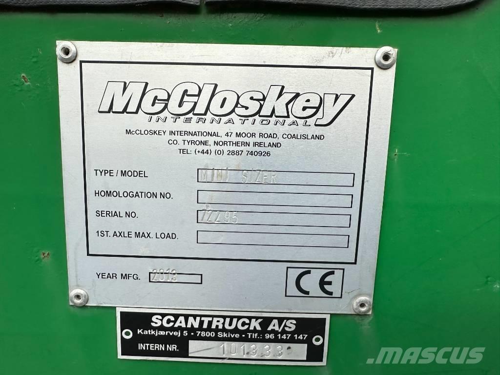 McCloskey MINI SIZER Iseliikuvad purustid