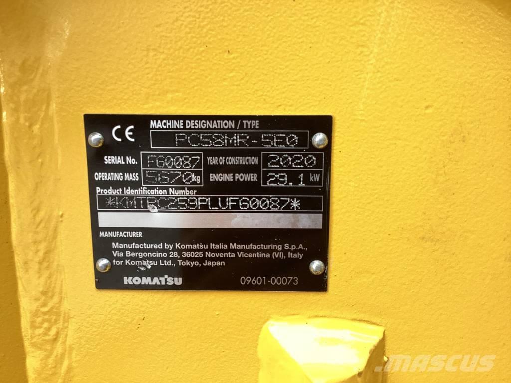 Komatsu PC 58 MR-5E0 Miniekskavaatorid < 7 t