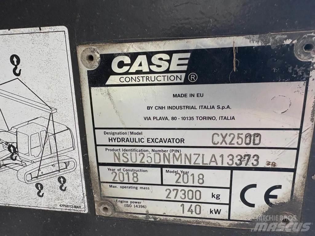 CASE CX250D Roomikekskavaatorid