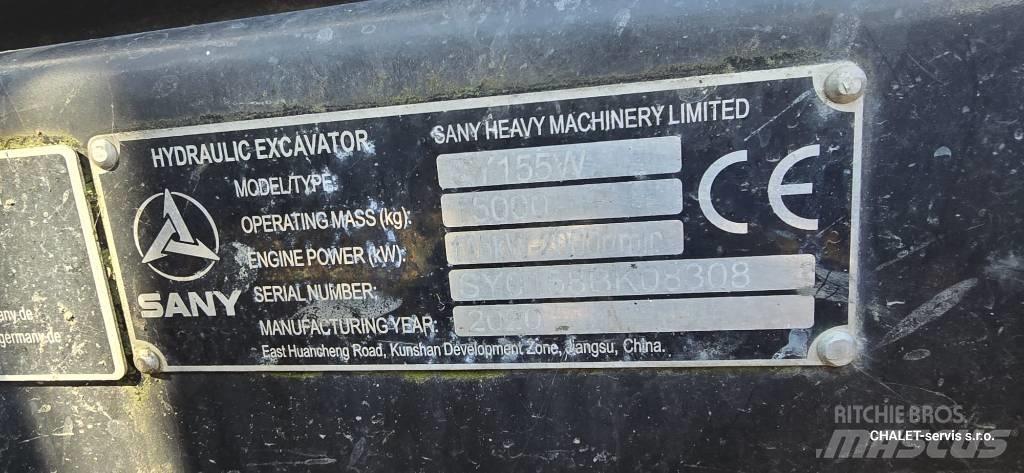 Sany SY 155 W Ratasekskavaatorid