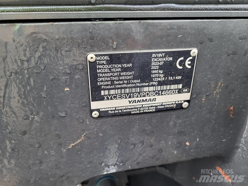 Yanmar SV 19 VT Miniekskavaatorid < 7 t