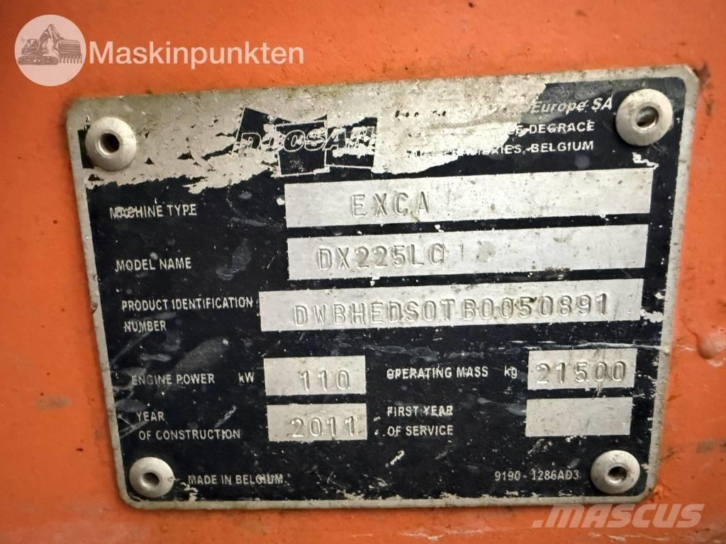Doosan DX 225 LC Roomikekskavaatorid