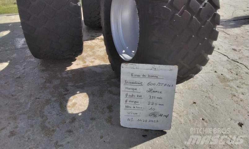 Alliance 600/55R26.5 Rehvid, rattad ja veljed