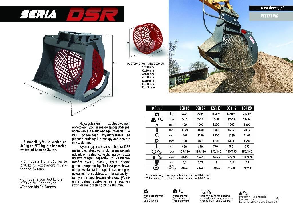  DEMOQ DSR20 Sõelumiskopad