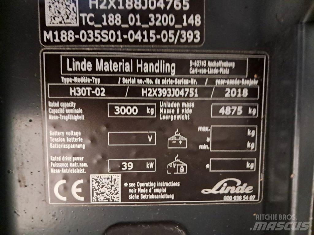 Linde H30T-02 Gaasitõstukid