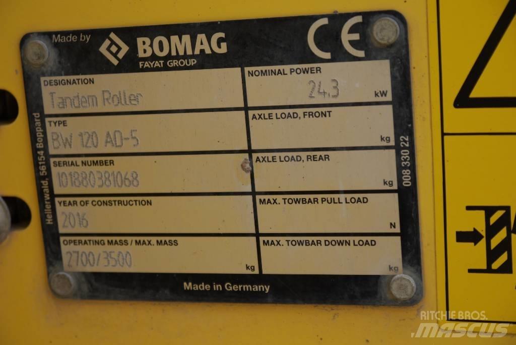 Bomag BW 120 AD-5 Tandemrullid