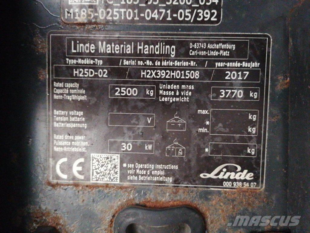Linde H25D-02 Diiseltõstukid