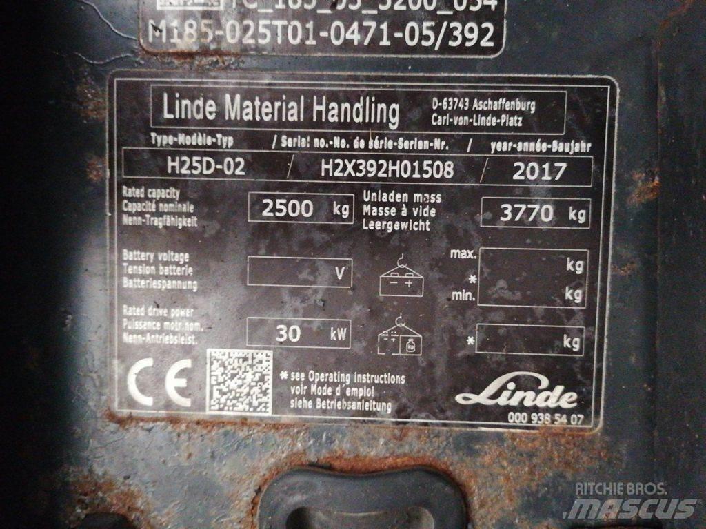 Linde H25D-02 Diiseltõstukid