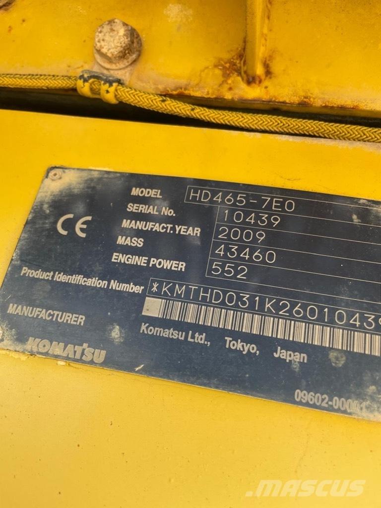 Komatsu HD 465-7 E0 Karjääriveokid