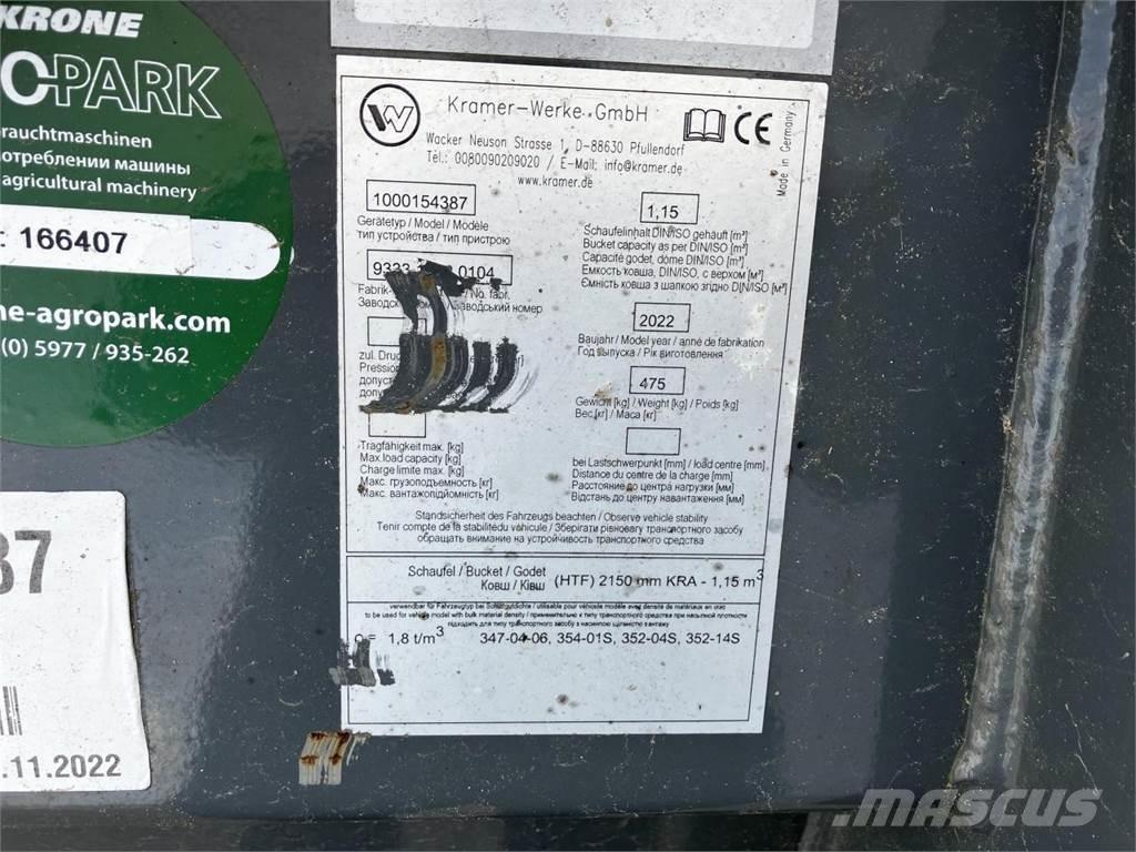 Kramer 2150 mm Frontaallaadurite tarvikud