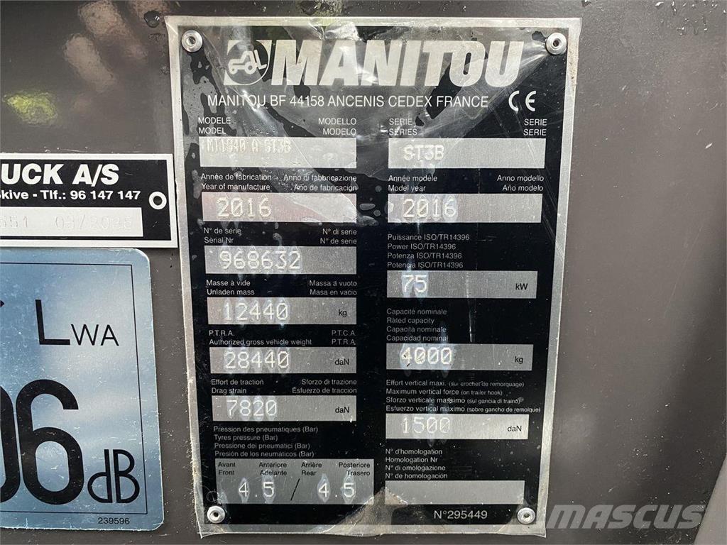 Manitou MT1840A Teleskooplaadurid