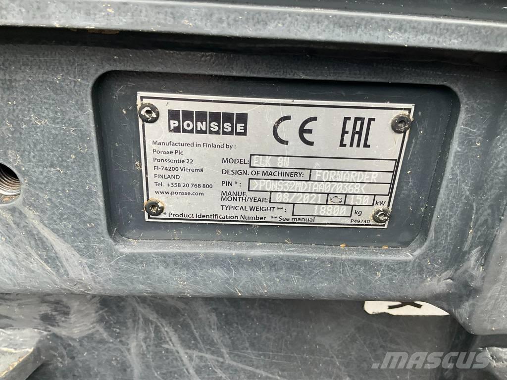 Ponsse ELK 8W Forwarderid