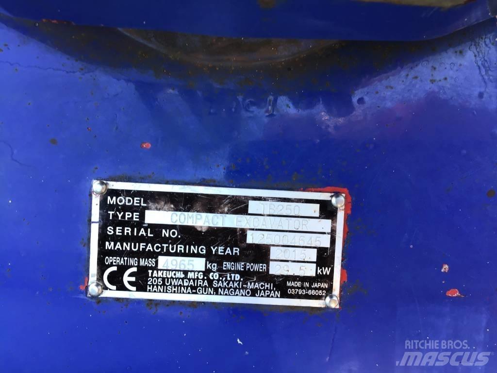 Takeuchi TB 250 Miniekskavaatorid < 7 t