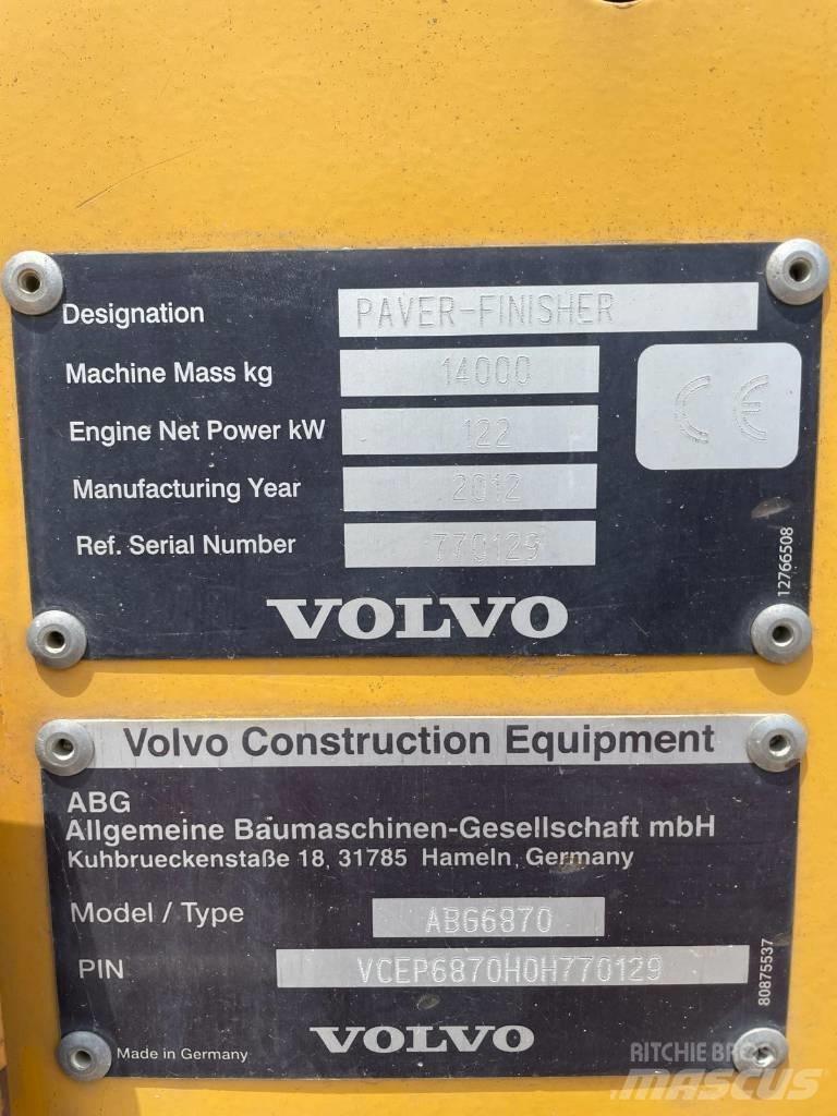 Volvo ABG 6870 Asfaldilaoturid