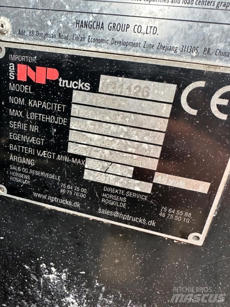Hangcha FB18 Elektritõstukid