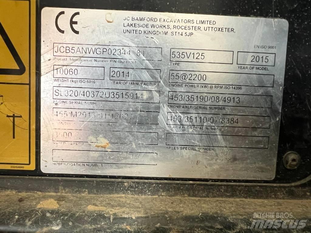 JCB 535-125 Teleskooplaadurid