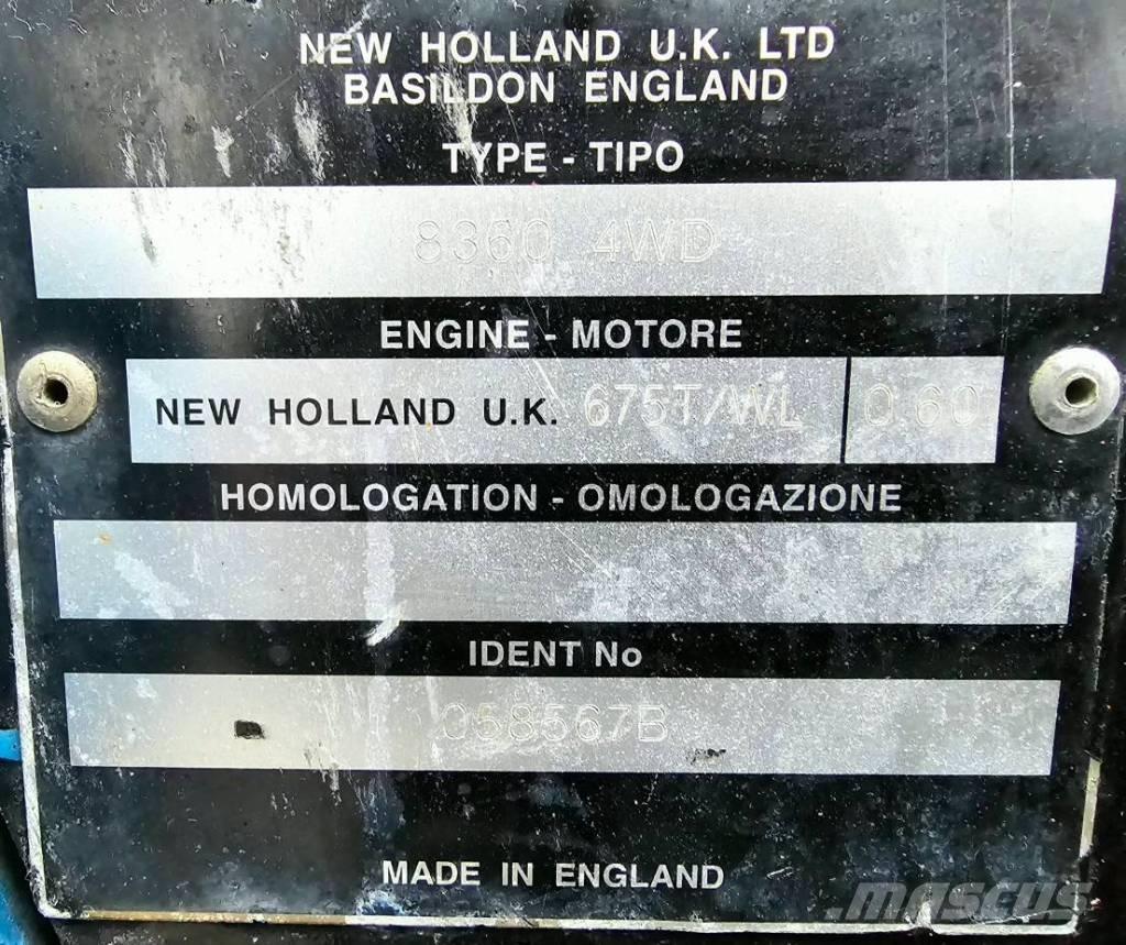 New Holland 8360 DT Traktorid