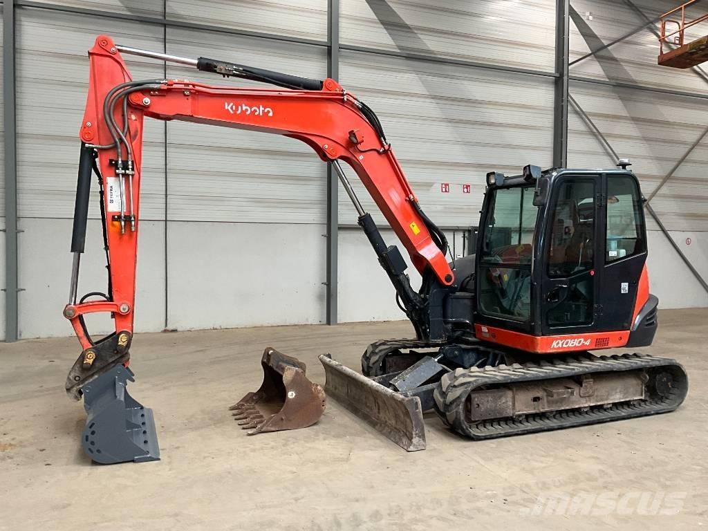 Kubota KX 080-4 Väikeekskavaatorid 7t-12t