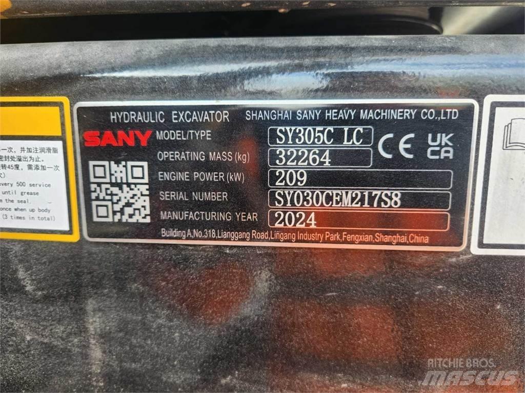 Sany SY305C Roomikekskavaatorid