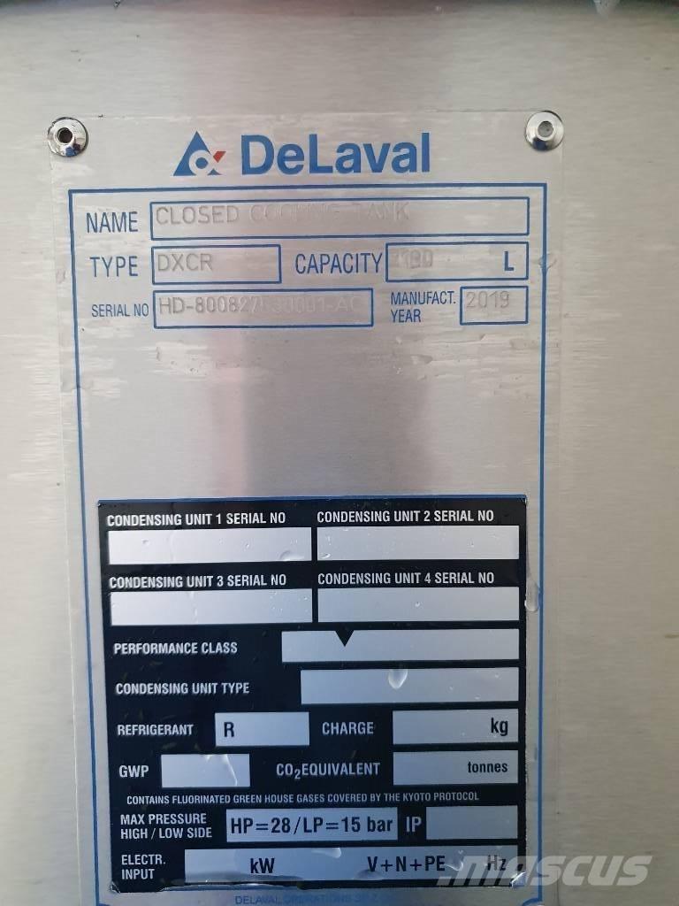 Delaval DXCR1100 Piimamahutid